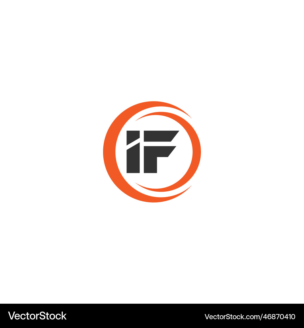 Initial linked letter if logo design Vector Image
