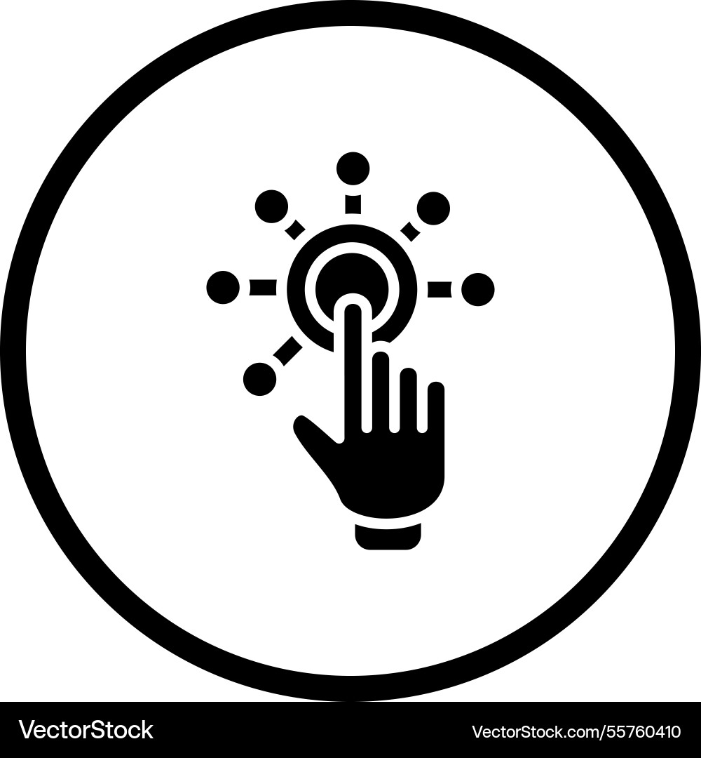 Interactivity icon design vector image