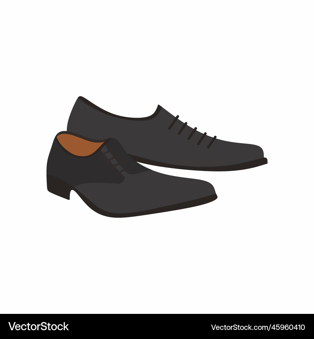 Man graduation shoes classic mens dress Man graduation shoes classic mens dress vector image