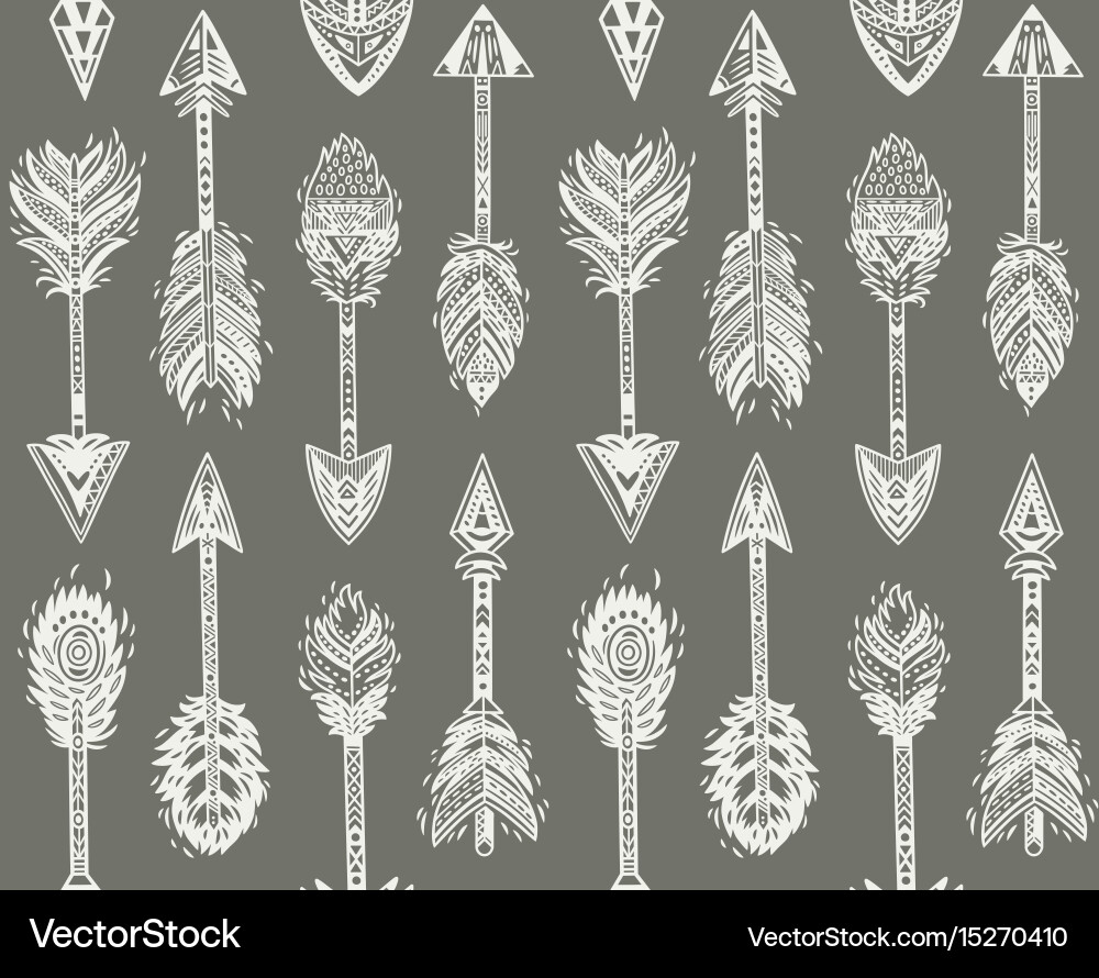 Native American Arrow Pattern Vector Image