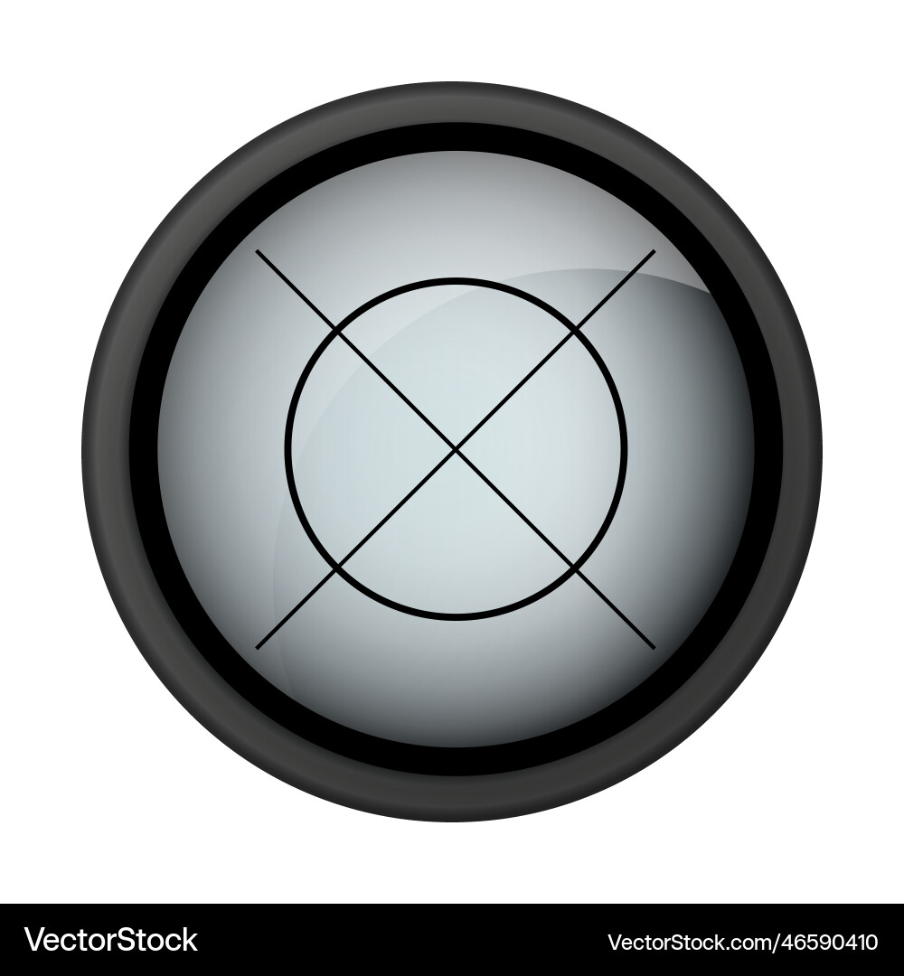 Realistic sniper sight scope Realistic sniper sight scope vector image