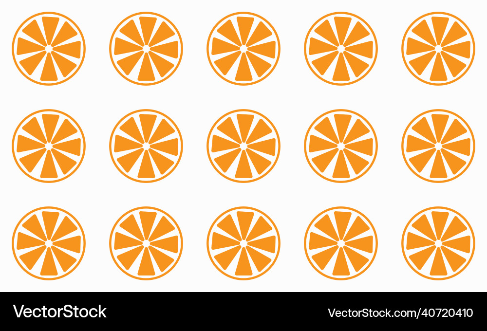 Seamless pattern of oranges citrus Vector Image