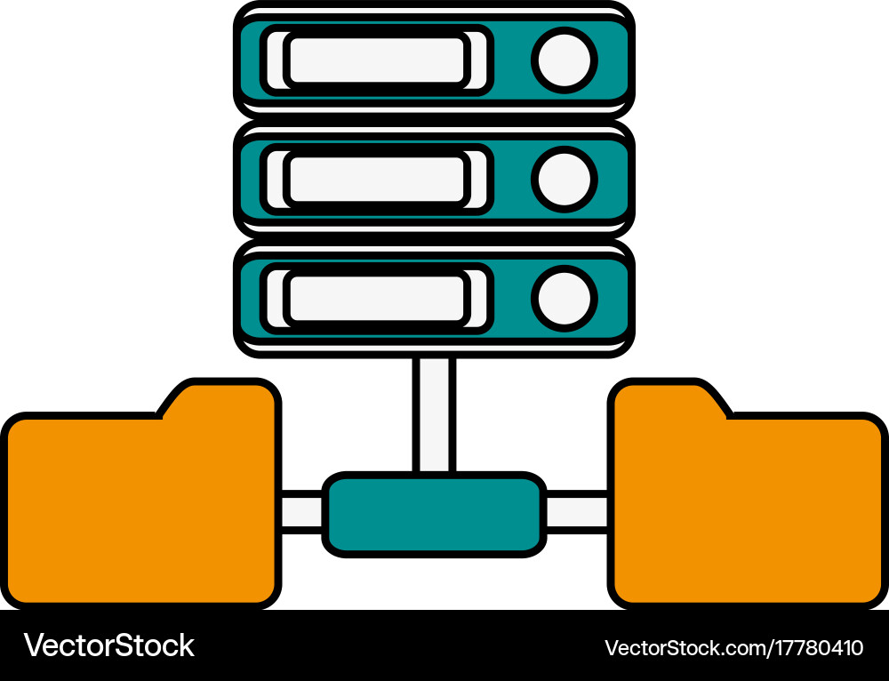 Servers web hosting icon image vector image