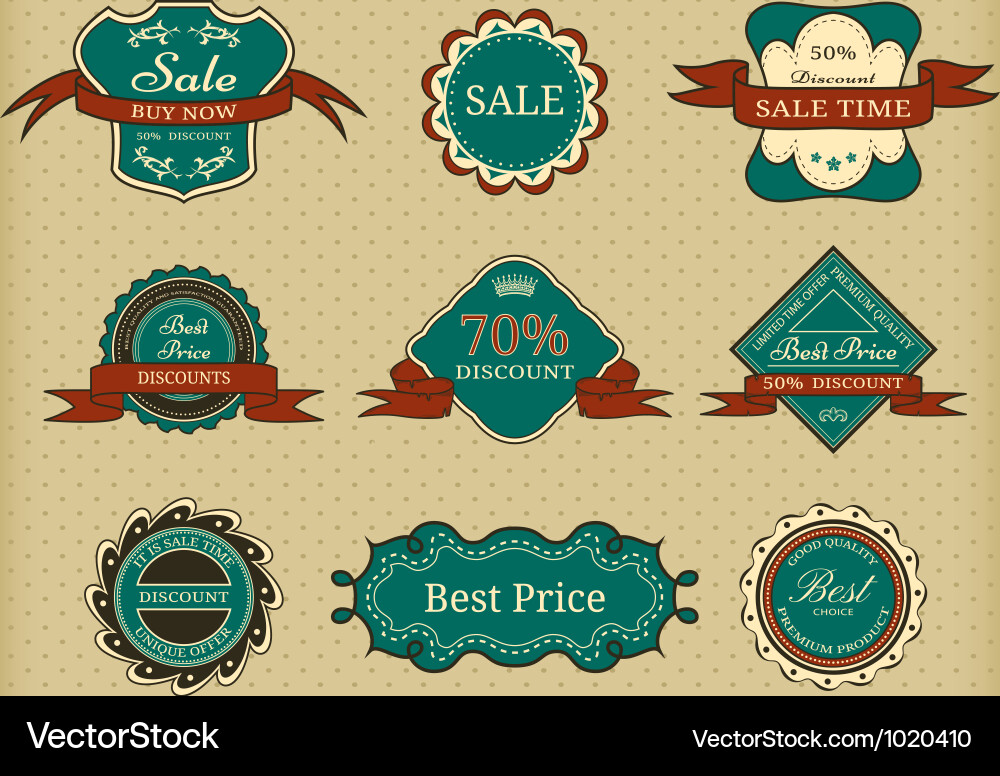 Set of elegant frames vector image