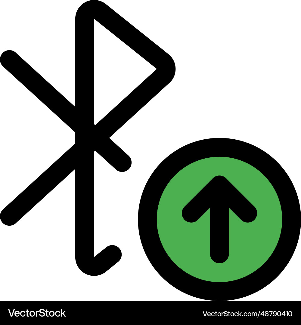 Using bluetooth technology to upload or transmit Vector Image