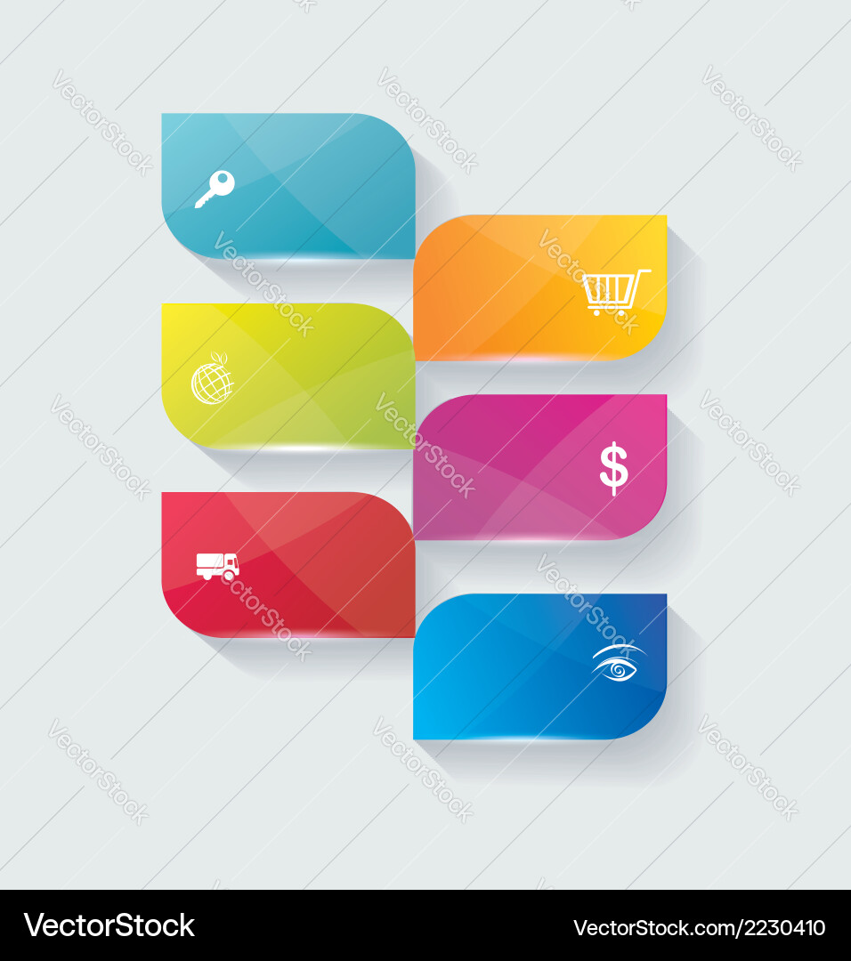 Workflow Diagram Icons vector image