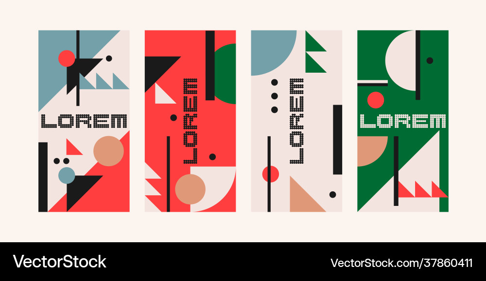 A set abstract design backgrounds A set abstract design backgrounds Vector Image