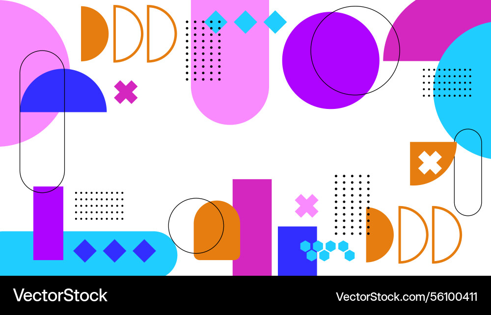 Abstract geometric background with colorful Vector Image
