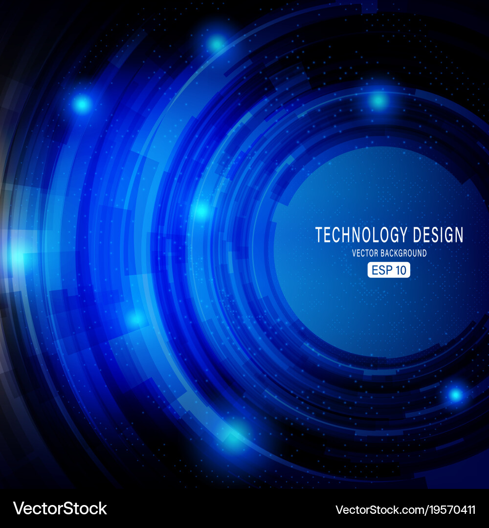 Abstract Technology Background - Dynamic Lines vector image