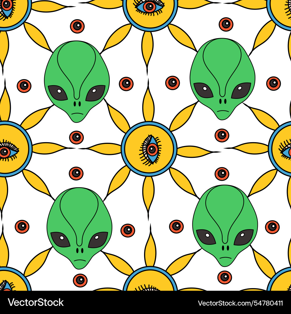 An intriguing alien pattern featuring bright An intriguing alien pattern featuring bright vector image