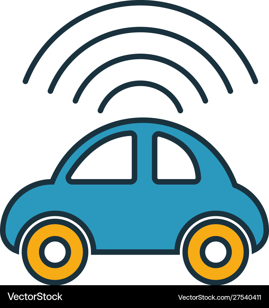 Autonomous icon set four elements in different Autonomous icon set four elements in different vector image