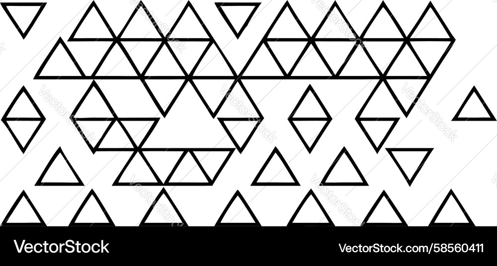 Bold Triangle Outline Pattern Vector Image