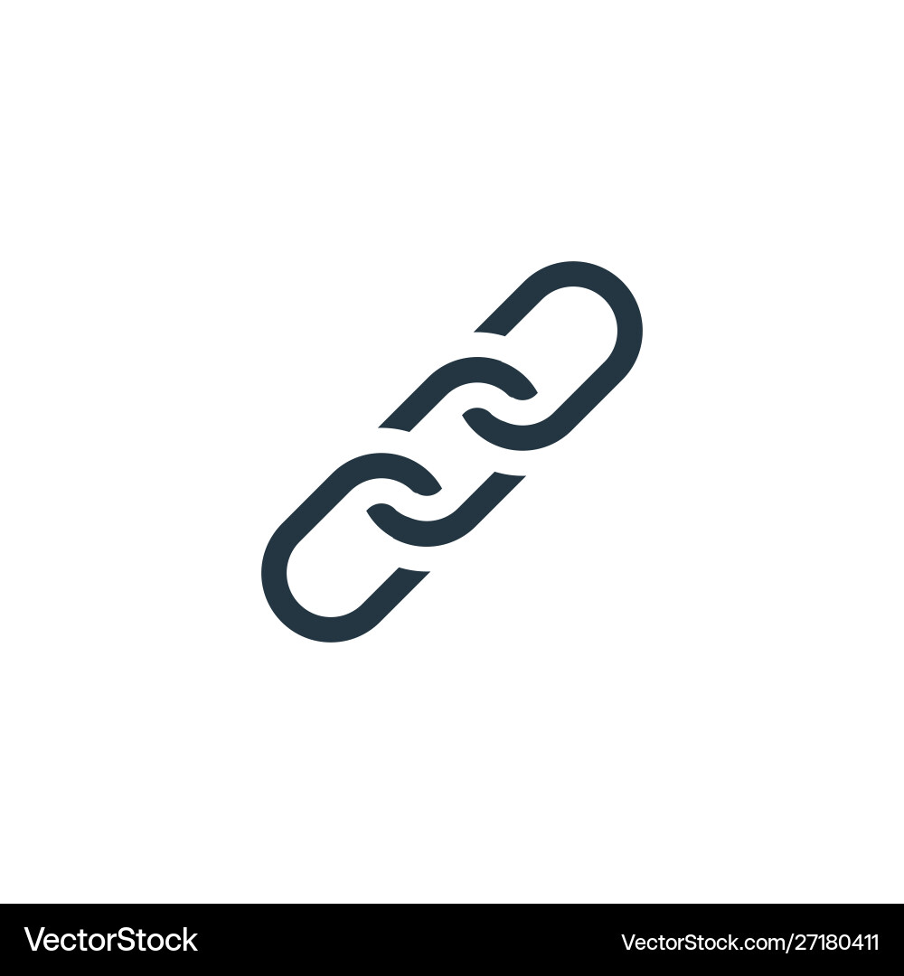 Chain icon simple element for web vector image