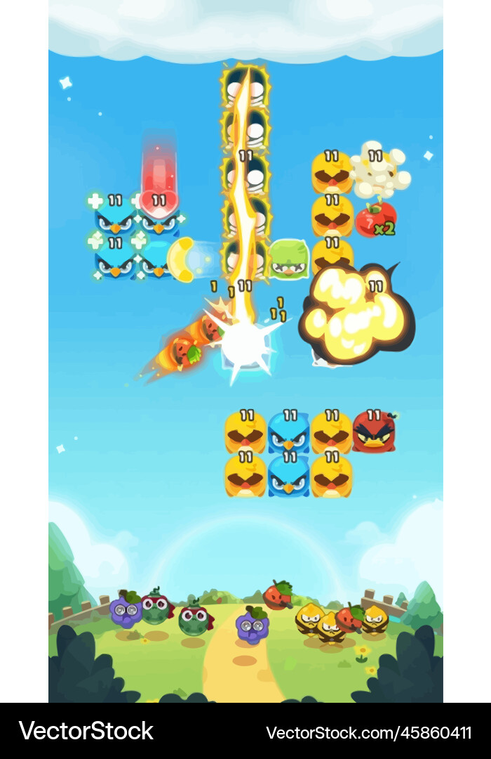 Complete set of level button game ui pop-up icon vector image