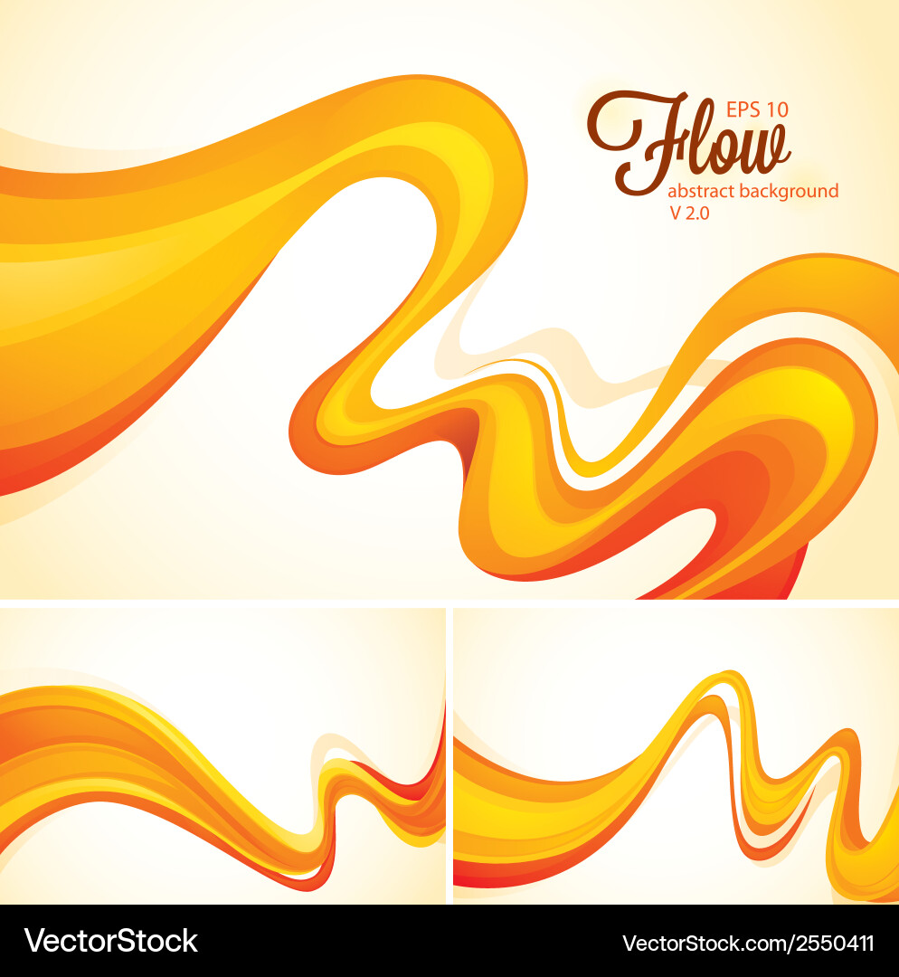 Dynamic Flow Abstract Swirls vector image