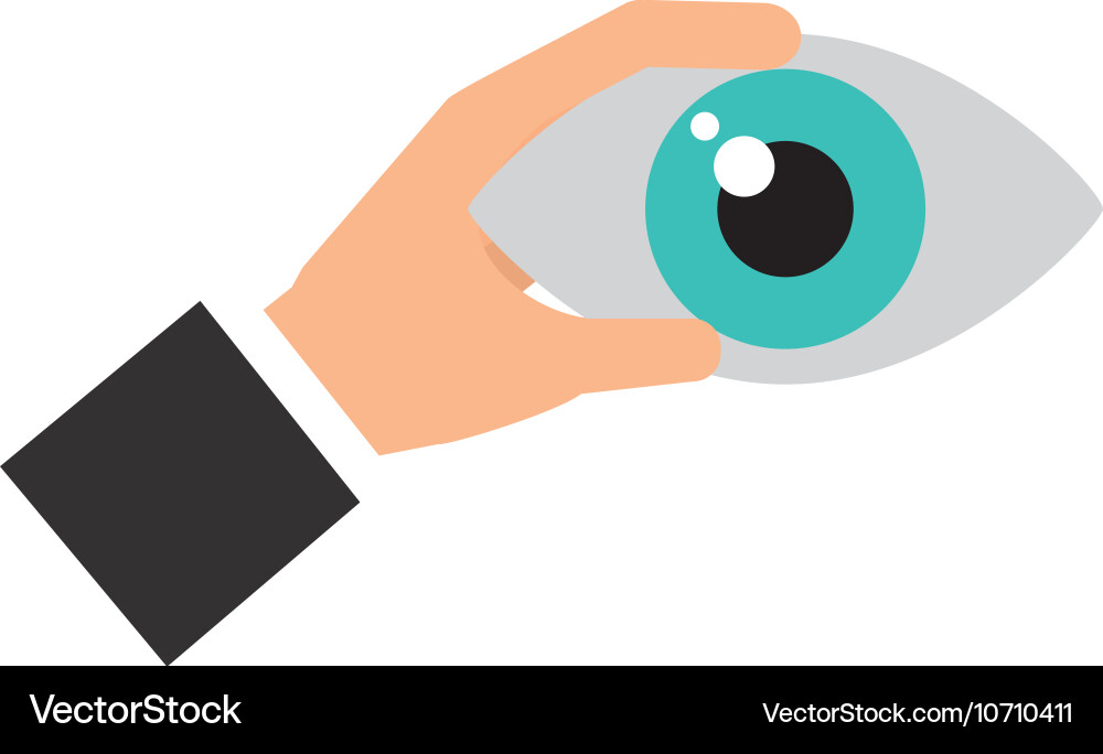 Eye view security system icon vector image