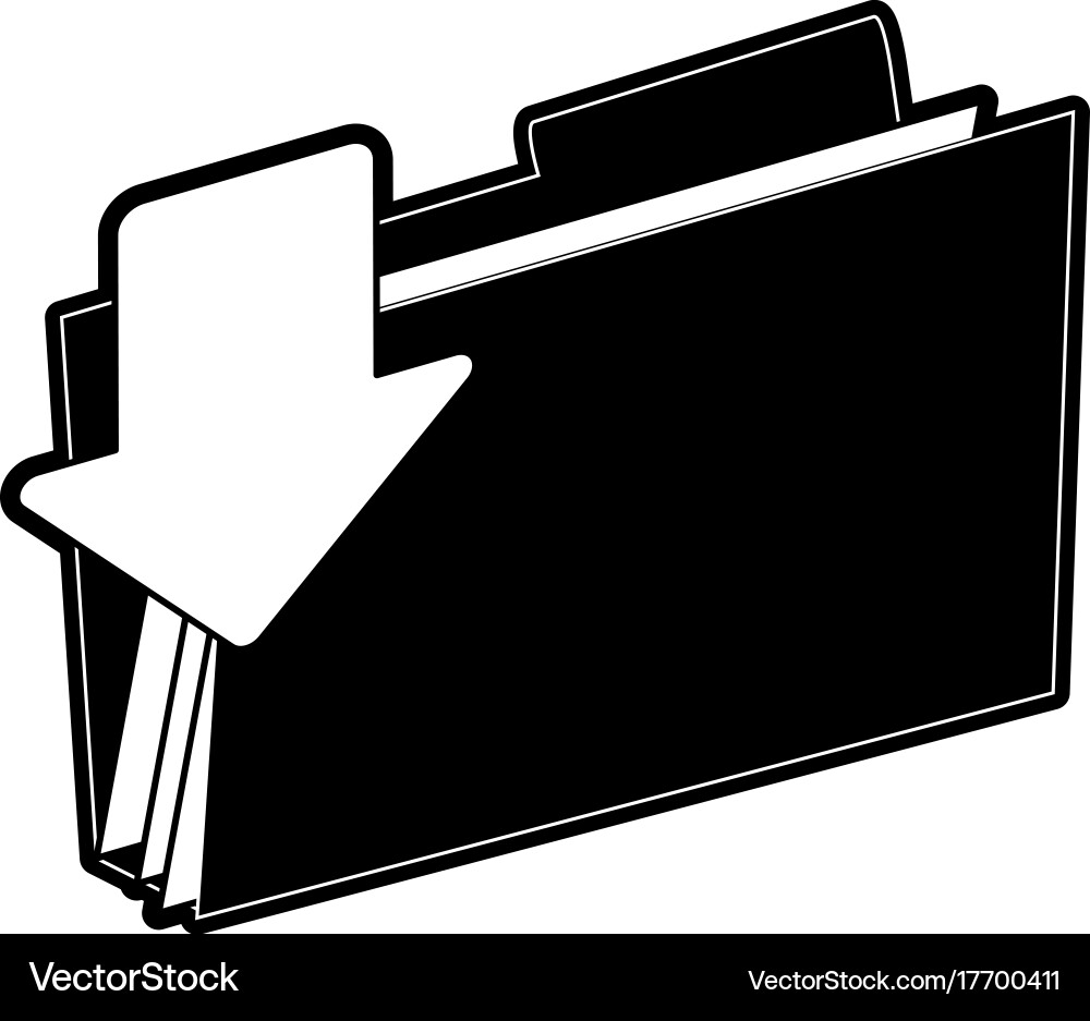 File folder icon image vector image