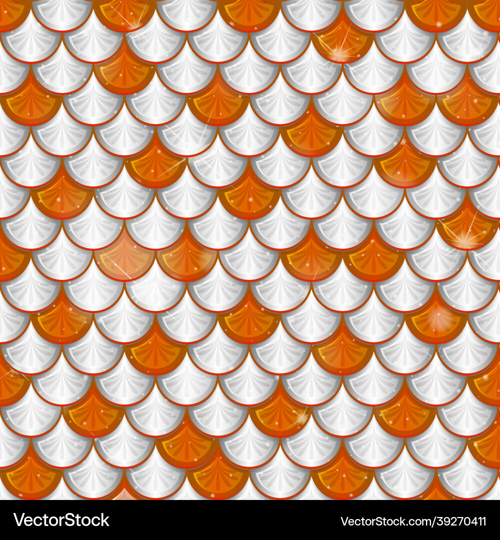 Fish scale seamless pattern background Fish scale seamless pattern background vector image