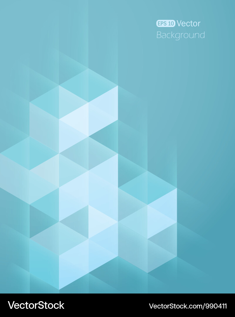 Modern Abstract Cube Background vector image