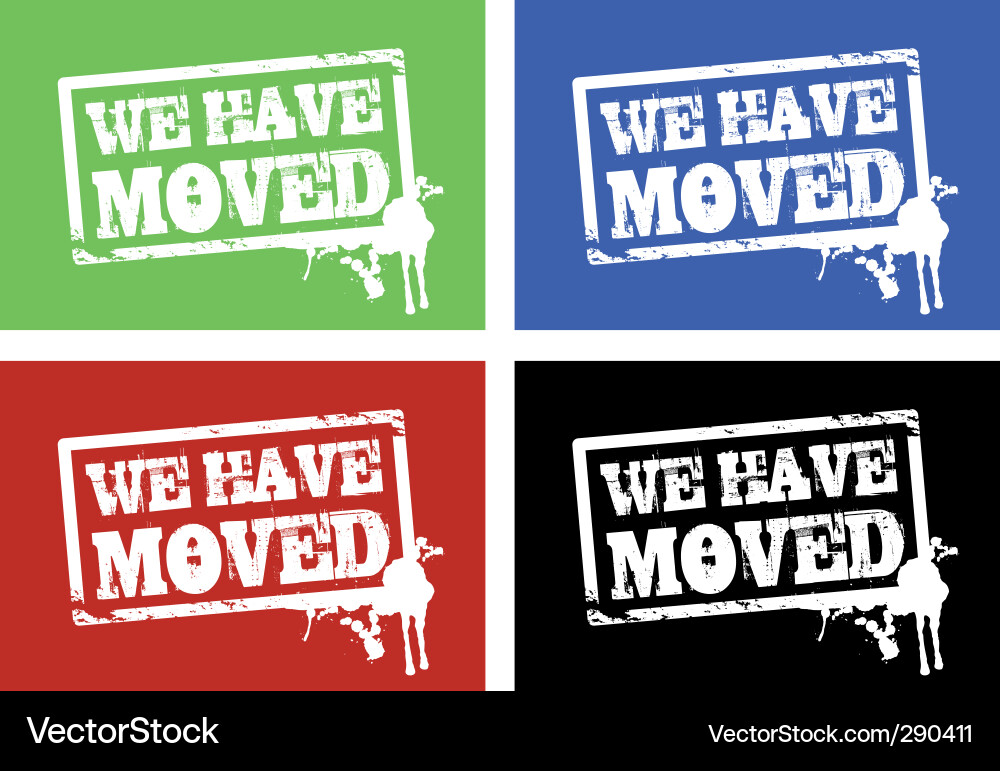 Move Notification vector image