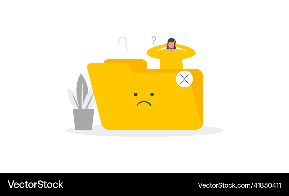 No data empty concept Vector Image
