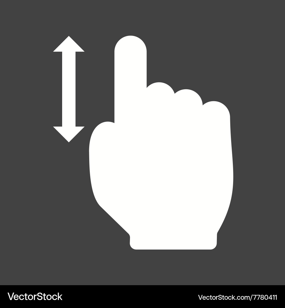 Vertical scroll vector image