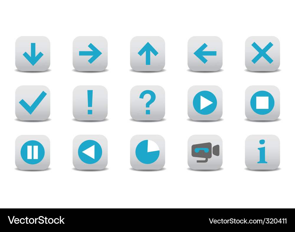 Web icons vector image