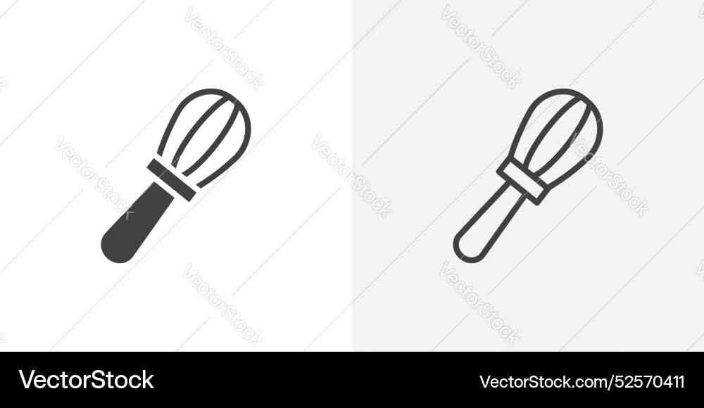 Whisk icon set on white background Whisk icon set on white background vector image