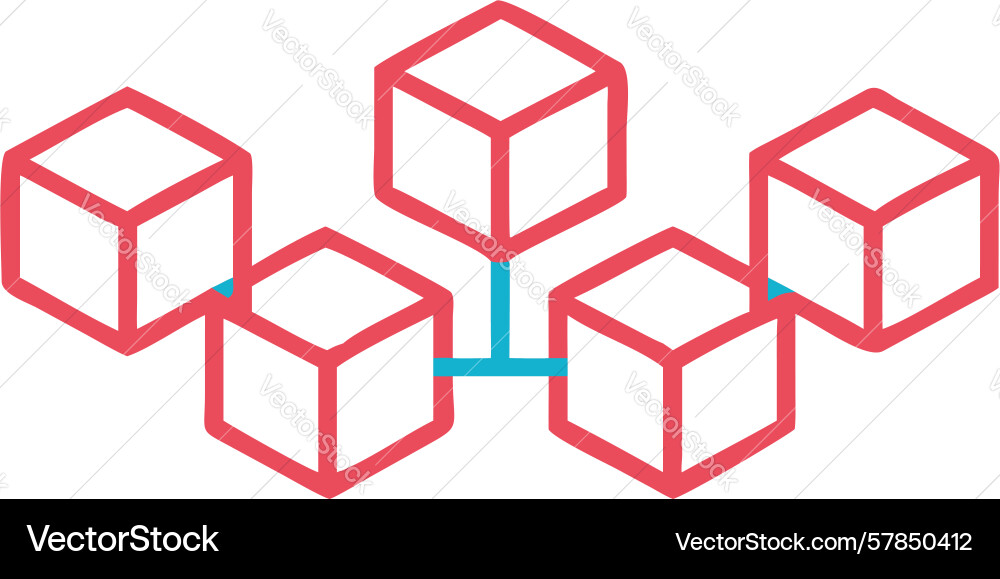 Abstract data cubes distributed information vector image