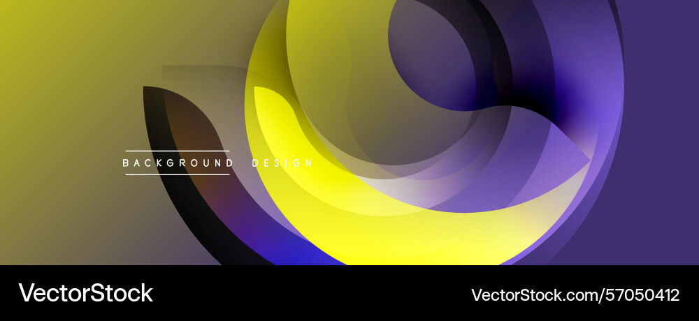 Abstract design features overlapping colorful Abstract design features overlapping colorful vector image