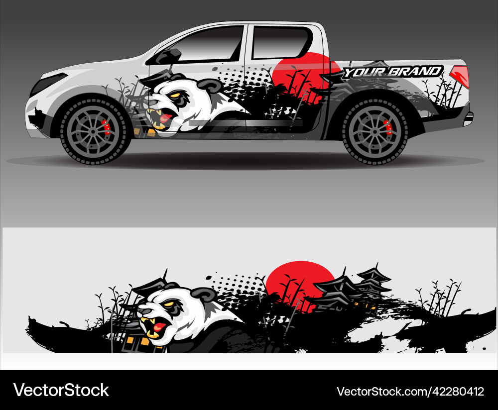 Car wrap design Car wrap design vector image