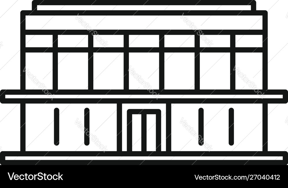 Center mall icon outline style Center mall icon outline style vector image
