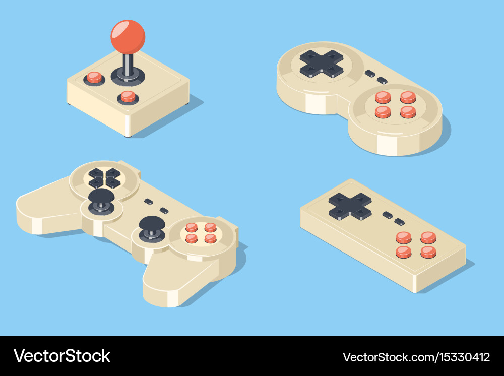 Game Controllers Set vector image