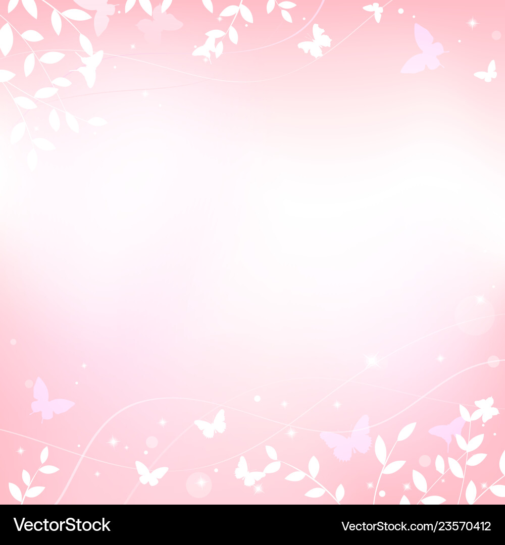 Light Pink Butterfly Spring Summer Background – Royalty-Free Vector |  VectorStock, image size:1000x1080