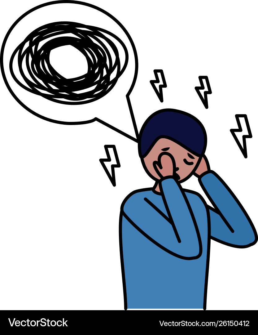 Menschen psychische Störung psychologische depressiv Menschen psychische Störung psychologische depressiv vektorbild