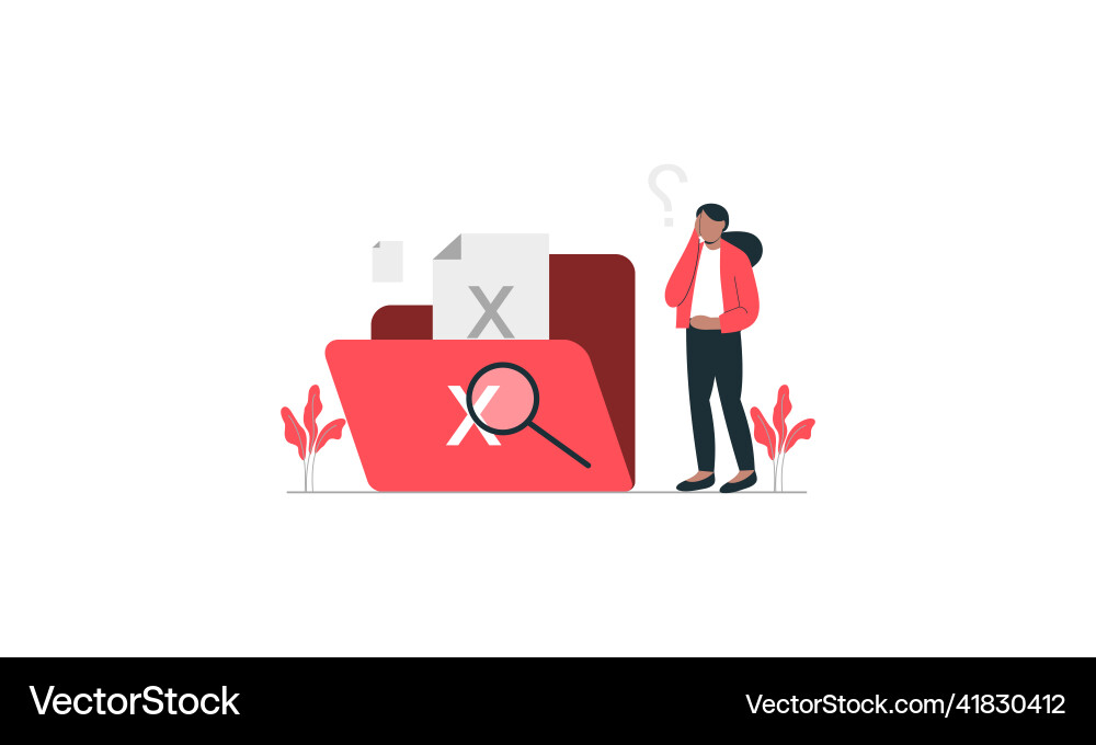 No data empty concept vector image