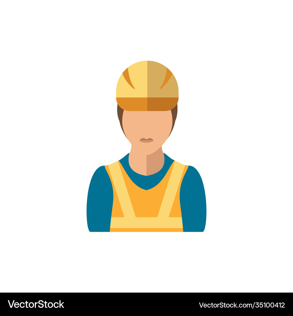 Port worker icon simple element from vector image