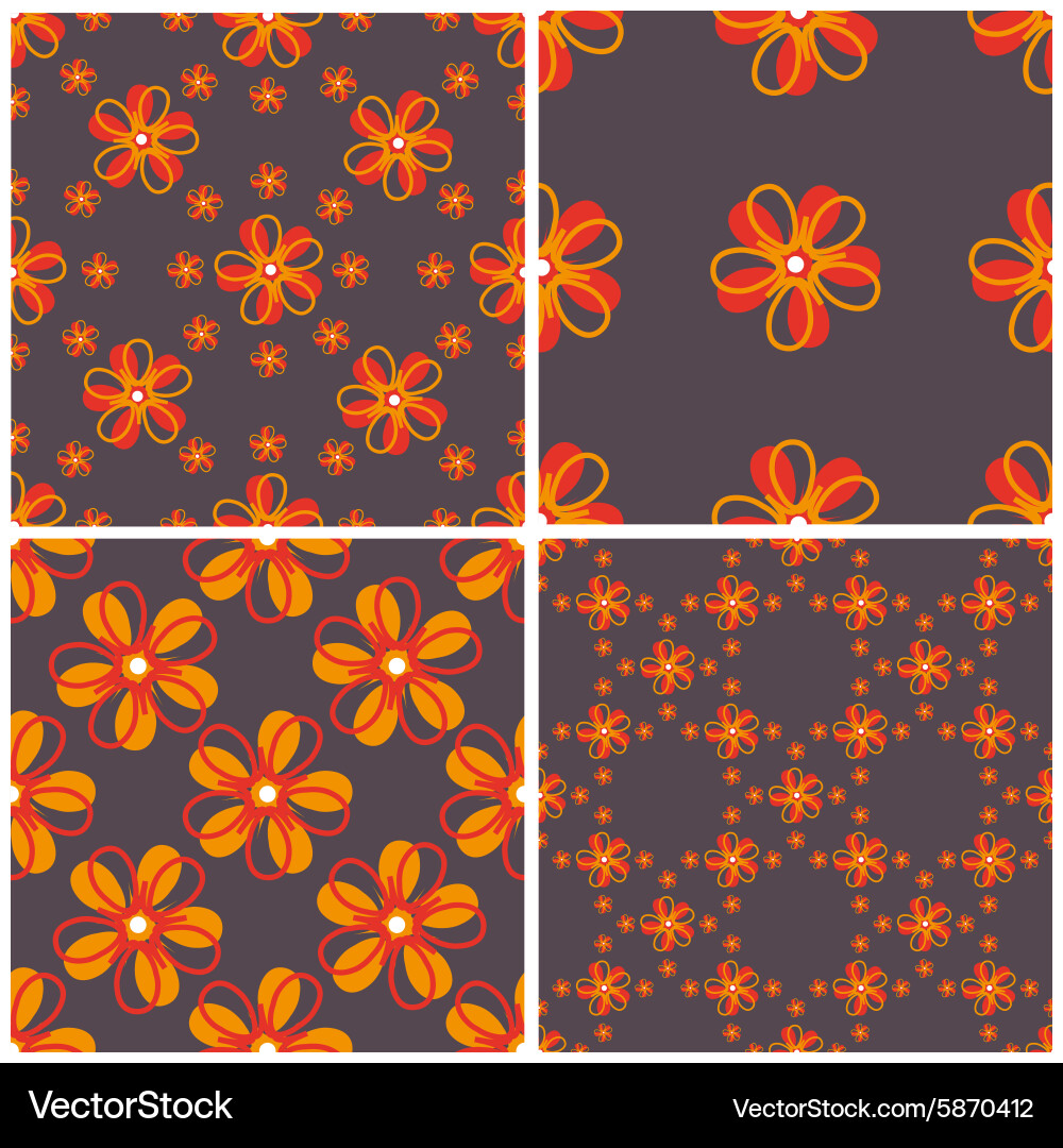Set of geometric pattern Vector Image