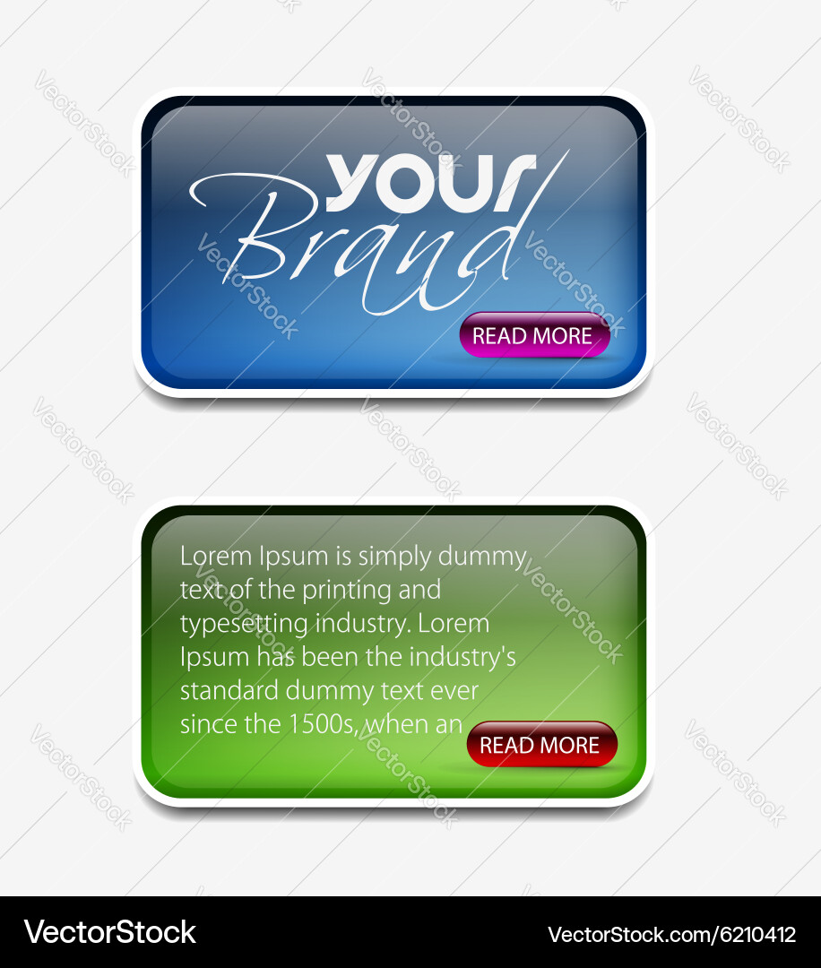 Web elements design Vector Image