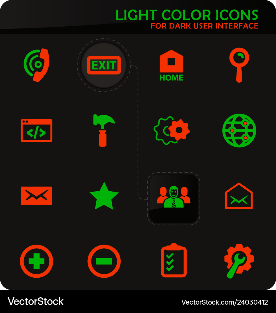 Web tools icons set Vector Image