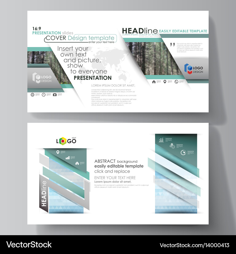 Abstract Presentation Slides vector image
