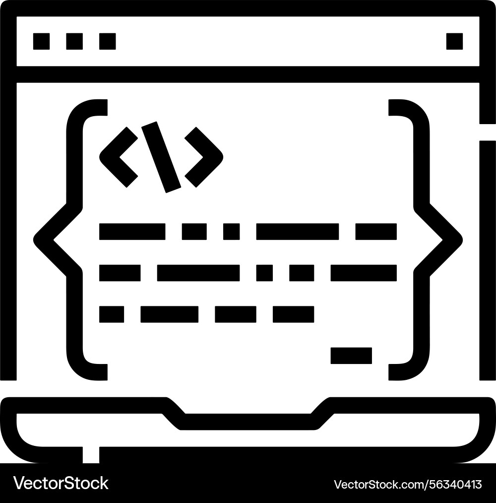 Computer icon symbol image Vector Image