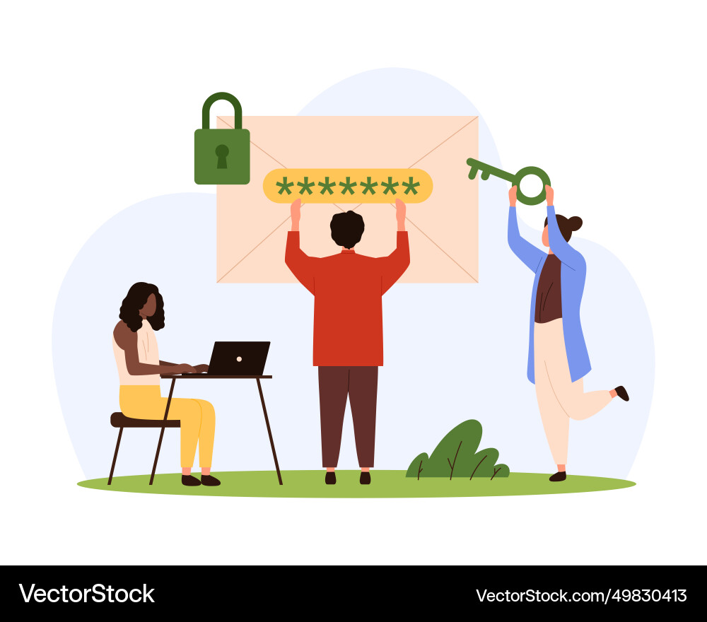 Data protection and security encryption Data protection and security encryption vector image
