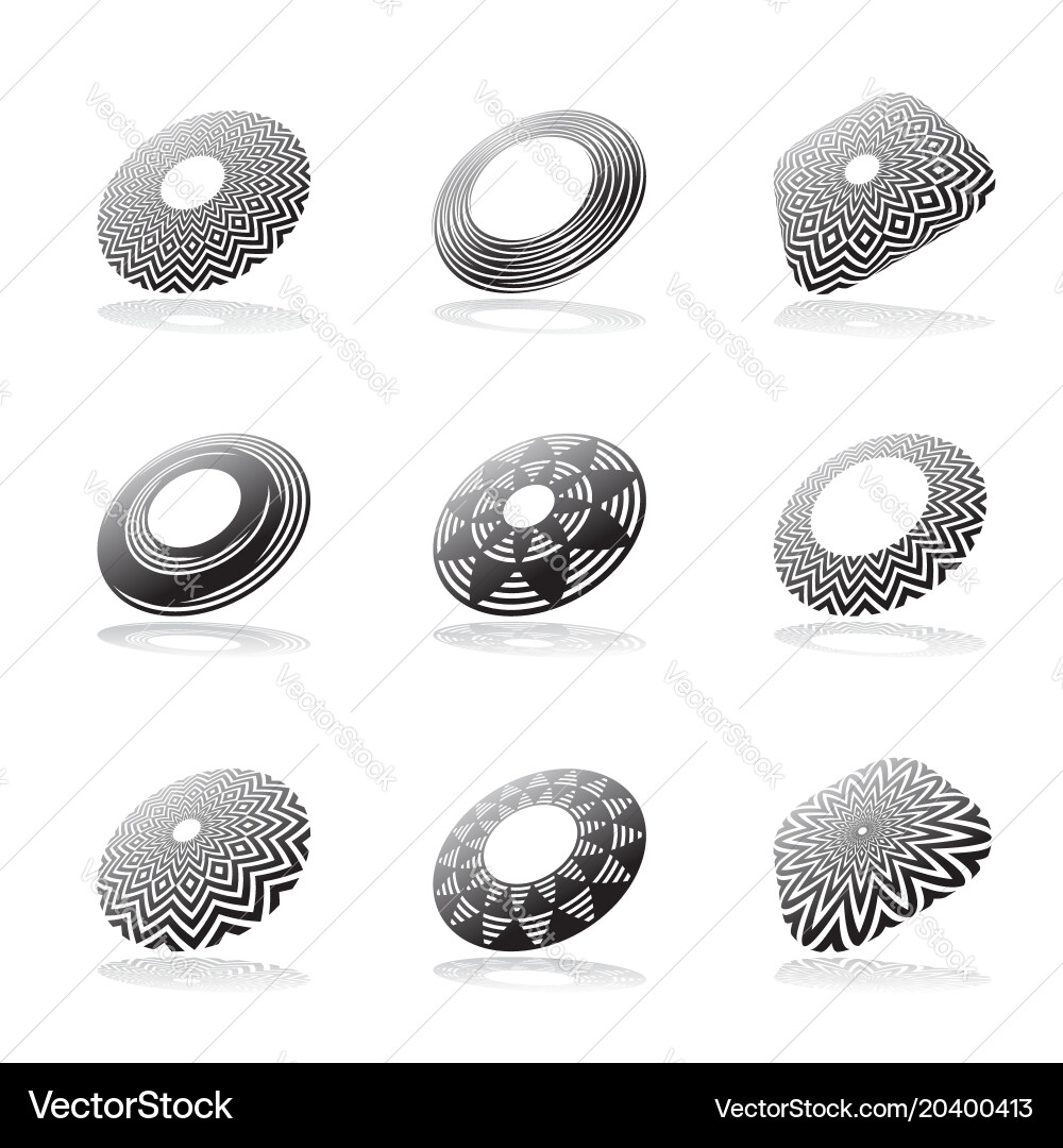 Design elements set vector image