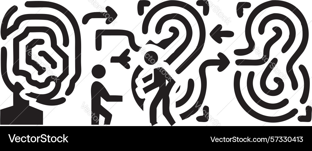 Digital identity cybersecurity fingerprint vector image