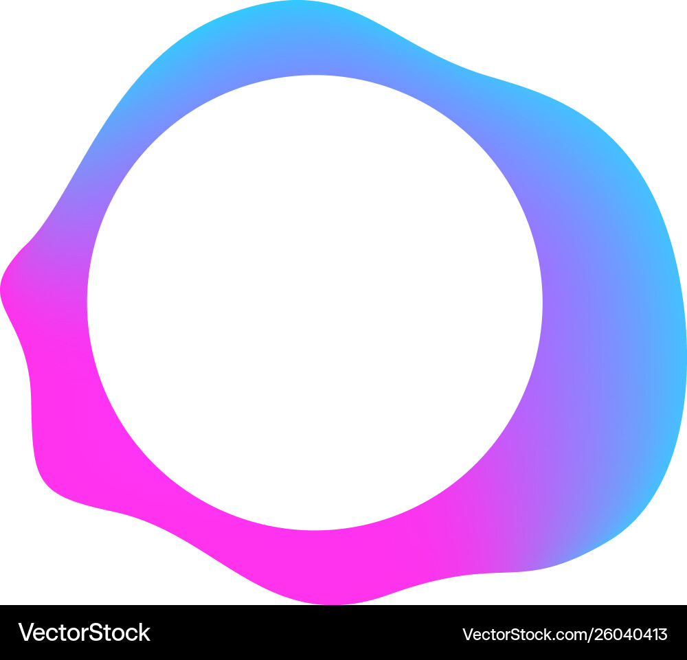 Flowing color in abstract form design template web Vector Image