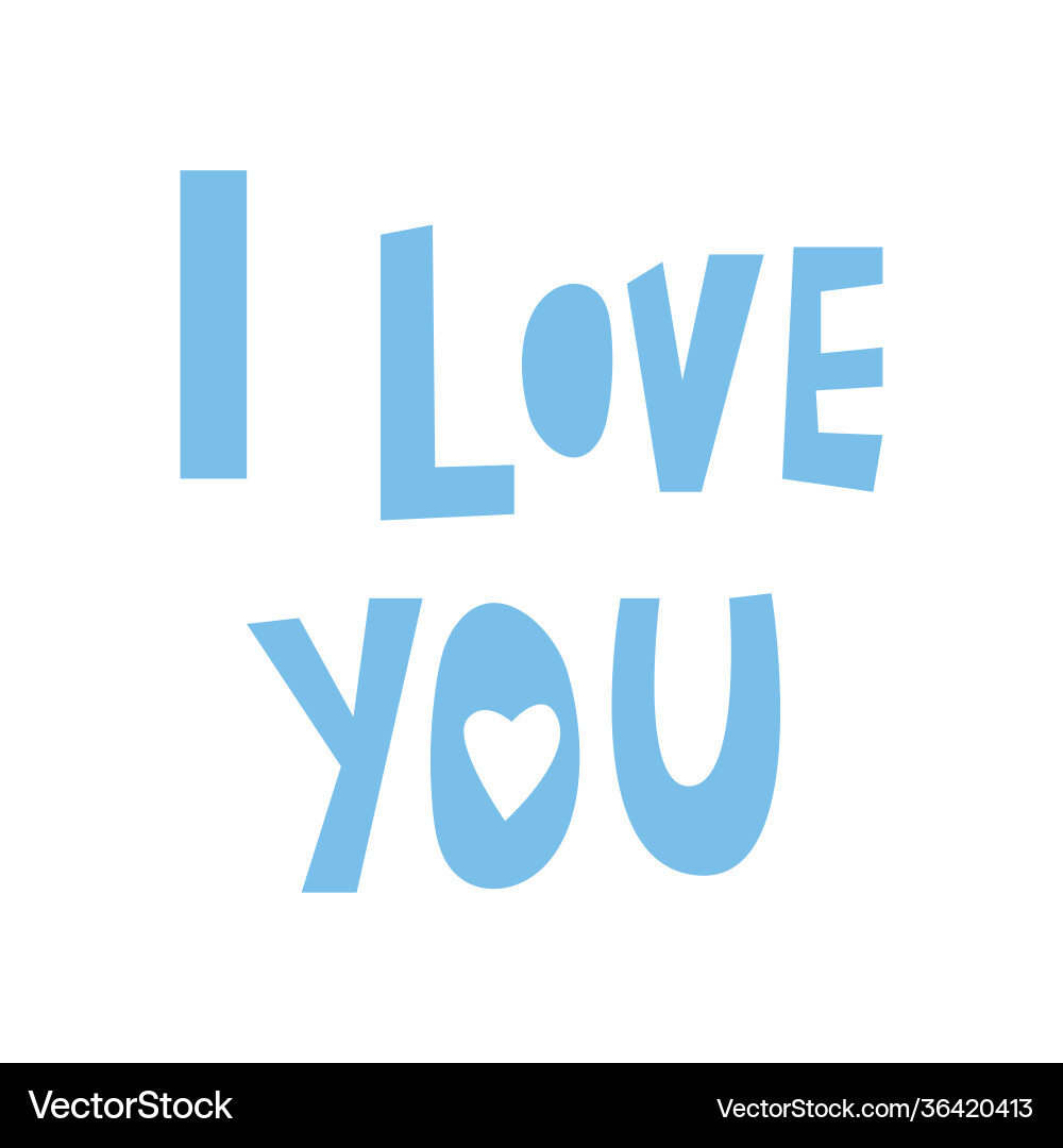 Ich liebe dich Inschrift in blauer Farbe Ich liebe dich Inschrift in blauer Farbe vektorbild