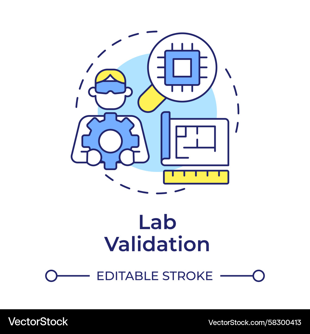 Lab Validation Concept Icon Vector Image