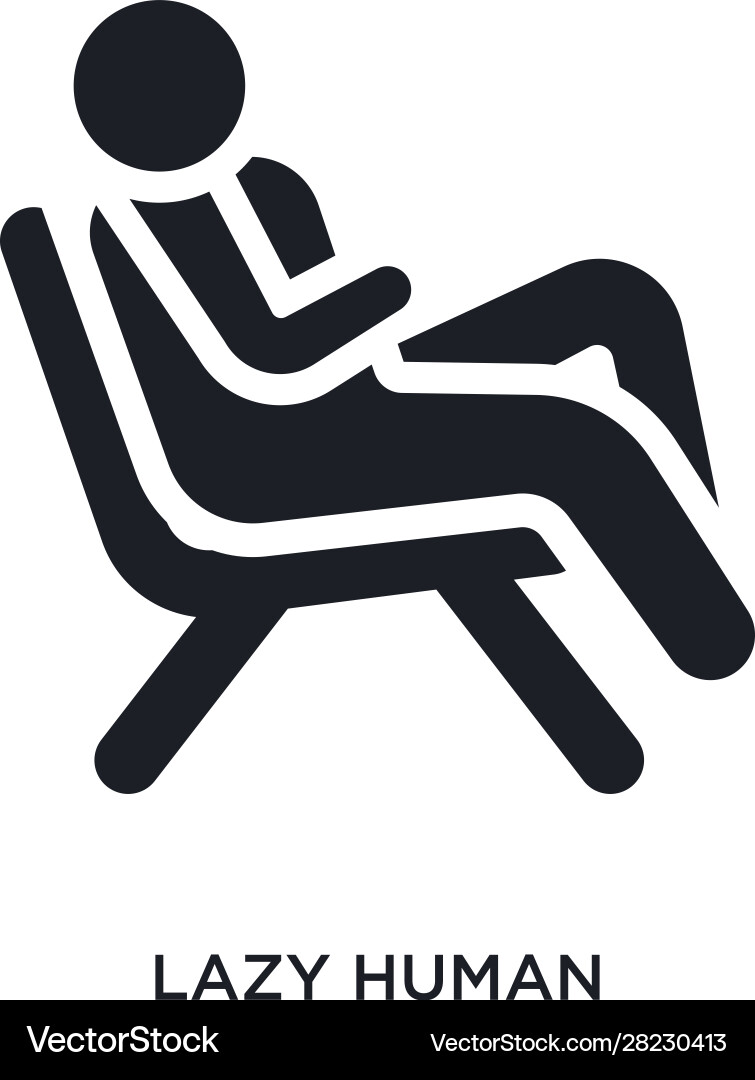 Lazy human isolierte Ikone einfaches Element aus Lazy human isolierte Ikone einfaches Element aus vektorbild