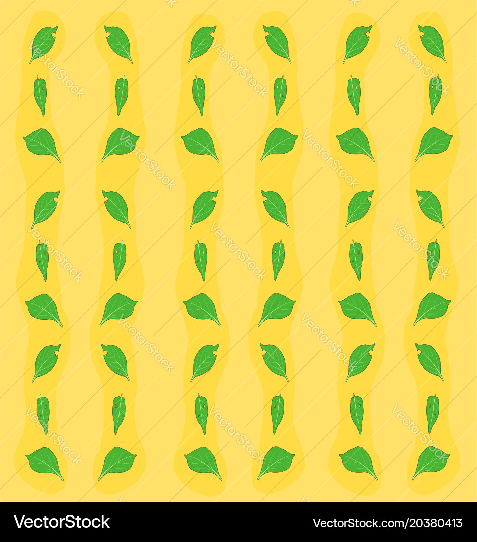 Leave pattern background Vector Image